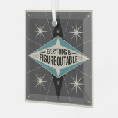 Everything Is Figureoutable Ornament Aus Glas (Vorderseite links)