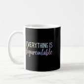 Everything Is Figureoutable Teacher Motivational - Kaffeetasse (Links)