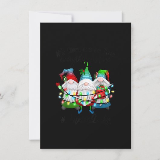 Everything Is Fine Lunch Lady Merry Christmas Xmas Einladung (Vorderseite)