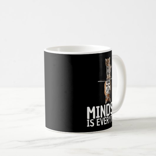 Everything Is Mindset Insrational Mind Motivationa Kaffeetasse (VorderseiteRechts)
