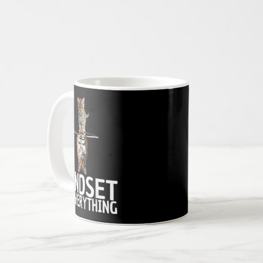 Everything Is Mindset Insrational Mind Motivationa Kaffeetasse (Vorderseite Links)