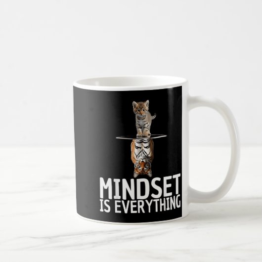 Everything Is Mindset Insrational Mind Motivationa Kaffeetasse (Rechts)