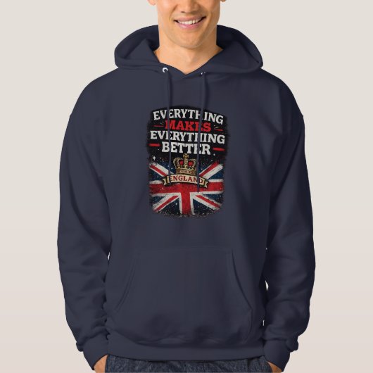 Everything Makes Everything Better – England Hoodie (Vorderseite)