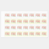 Everything’s Going to Be Fine Cute Labels Etiketten (Blatt)
