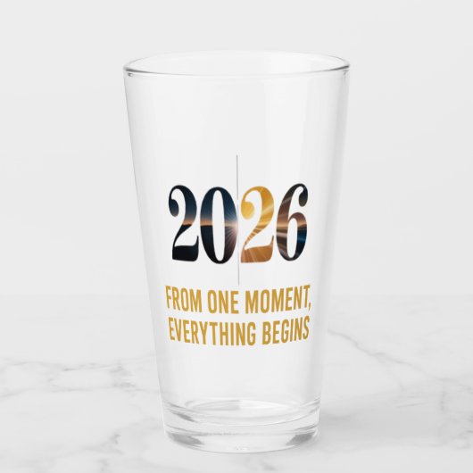 Everything starts from a single moment. glas (Vorderseite)
