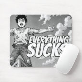 Everything Sucks Mousepad - Weirdest Timeline (Mit Mouse)