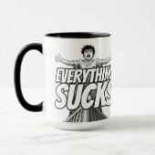 Everything Sucks Mug - Weirdest Timeline Tasse (Links)