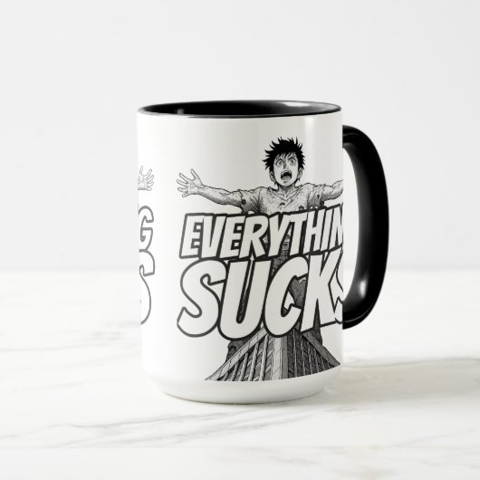Everything Sucks Mug - Weirdest Timeline Tasse (VorderseiteRechts)