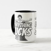 Everything Sucks Mug - Weirdest Timeline Tasse (Vorderseite Links)