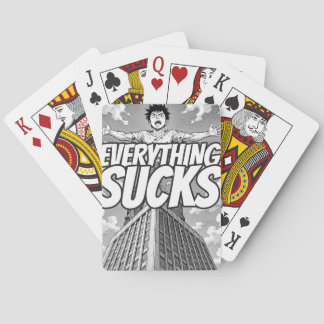 Everything Sucks Spielkarten - Seltsamster Zeitstr
