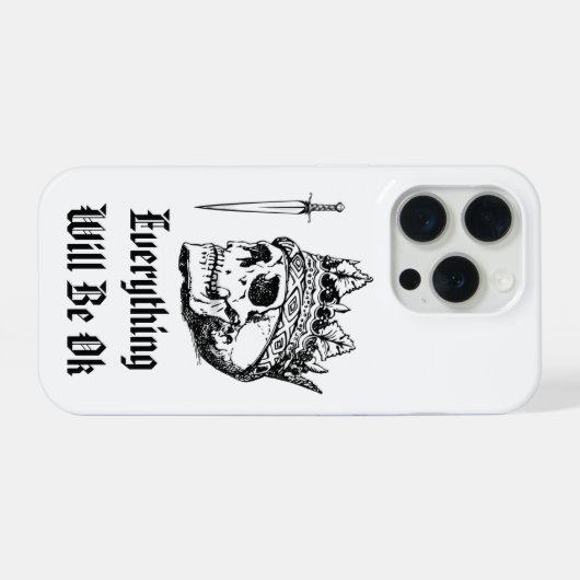 Everything Will Be OK iPhone 15 Pro Case Hülle (Rückseite (Horizontal))