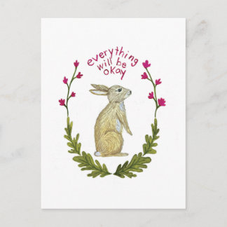 Everything Will Be Ok Postcard Feiertagspostkarte