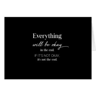 everything will be okay