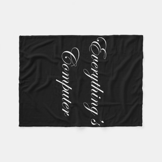 Everythings Computer In A Tesler Donald Trumps Ele Fleecedecke (Vorderseite (Horizontal))