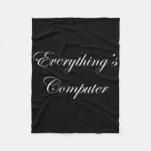 Everythings Computer In A Tesler Donald Trumps Ele Fleecedecke (Vorderseite)