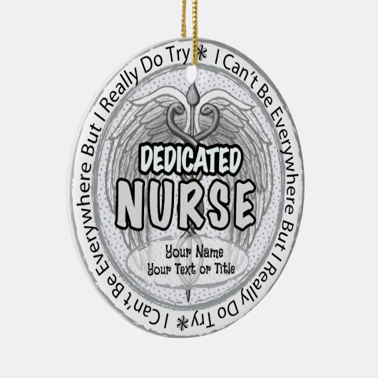 Everywhere nurse keramik ornament (Rechts)