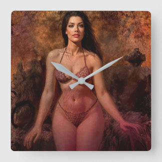 Eve's Purgatory clock Quadratische Wanduhr