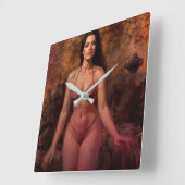 Eve's Purgatory clock Quadratische Wanduhr (Winkel)