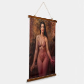 Eve's Purgatory wood topped tapestry Wandteppich Mit Holzrahmen (Gewinkelt)