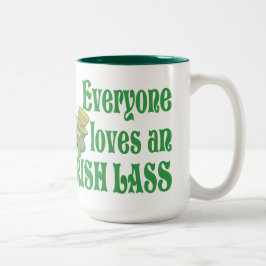 Eveyone Lieben eine irische Lass-Tasse Zweifarbige Tasse