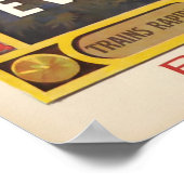 Evian, Lac Léman, Paris - Lyon - Méditerrannée Poster (Ecke)