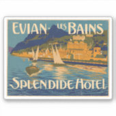 Evian Les Bains Spledide Hotel Aufkleber (Vorderseite)