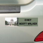Evict Scott Walker Autoaufkleber (Auf Auto)