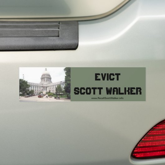 Evict Scott Walker Autoaufkleber (Auf Auto)