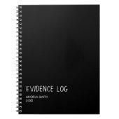 Evidence Log Notebook – Funny Dark Humor Journal,  Notizblock (Vorderseite)