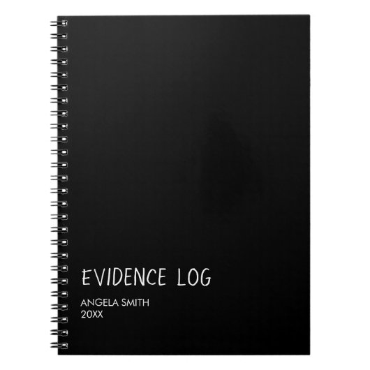 Evidence Log Notebook – Funny Dark Humor Journal,  Notizblock (Vorderseite)