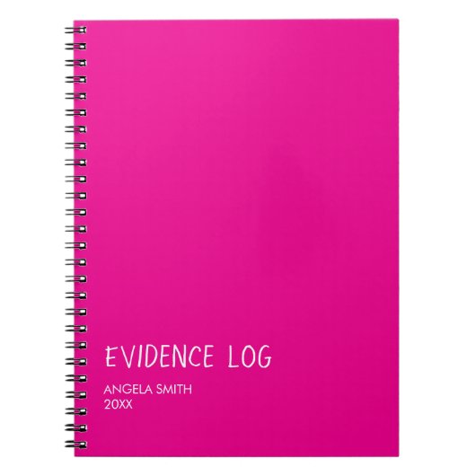 Evidence Log Notebook – Funny Dark Humor Journal,  Notizblock (Vorderseite)