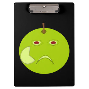 Evil Apple mit Scar Clipboard Klemmbrett