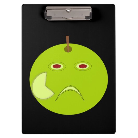 Evil Apple mit Scar Clipboard Klemmbrett (Vorderseite)