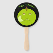 Evil Apple mit Scar Halloween Custom Hand Fan Fächer (Vorderseite)