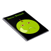 Evil Apple mit Scar halloween Custom Notebook Notizblock (Rechte Seite)