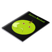 Evil Apple mit Scar halloween Custom Notebook Notizblock (Linke Seite)
