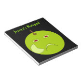 Evil Apple mit Scar Halloween Custom Notepad Notizblock (angewinkelt)