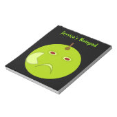Evil Apple mit Scar Halloween Custom Notepad Notizblock (Rotiert)