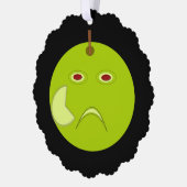 Evil Apple mit Scar Halloween Custom Ornament Karte (Links)
