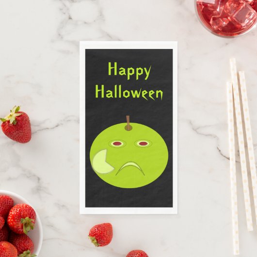Evil Apple mit Scar Halloween Custom Serviette (Beispiel)