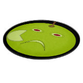 Evil Apple mit Scar Halloween Cutting Board Schneidebrett (Ecke)