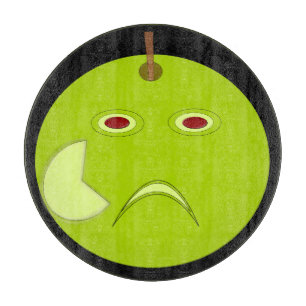 Evil Apple mit Scar Halloween Cutting Board Schneidebrett