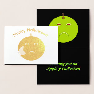 Evil Apple mit Scar Halloween Foil Card Folienkarte