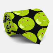 Evil Apple mit Scar Halloween-Krawatte Krawatte (Gerollt)