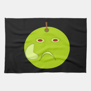 Evil Apple mit Scar Halloween Küchentuch