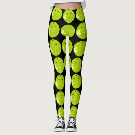 Evil Apple mit Scar Halloween Leggings (Vorderseite)