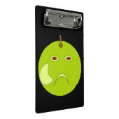 Evil Apple mit Scar Halloween Mini Clipboard Klemmbrett (Schrägansicht)