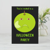 Evil Apple mit Scar Halloween-Party Custom Invite Einladung (Stehend Vorderseite)