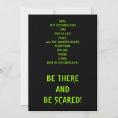 Evil Apple mit Scar Halloween-Party Custom Invite Einladung (Rückseite)