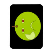 Evil Apple mit Scar Halloween Premium Magnet (Vertikal)